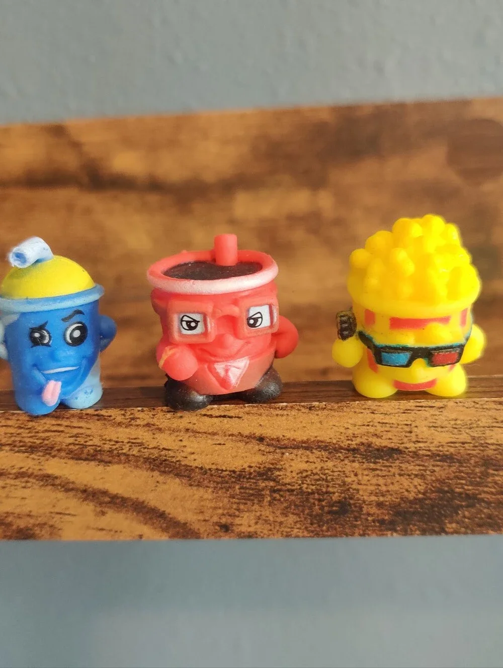Arcade Snackins Mini Figurines Slushie Popcorn Soda Cup Set pencil toppers blind